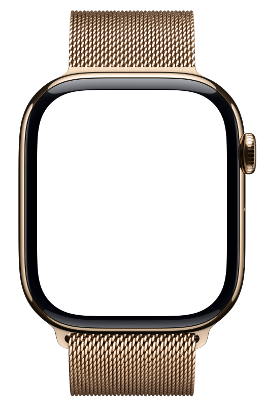Apple Watch Series 11، تيتانيوم ذهبي مع حزام Milanese