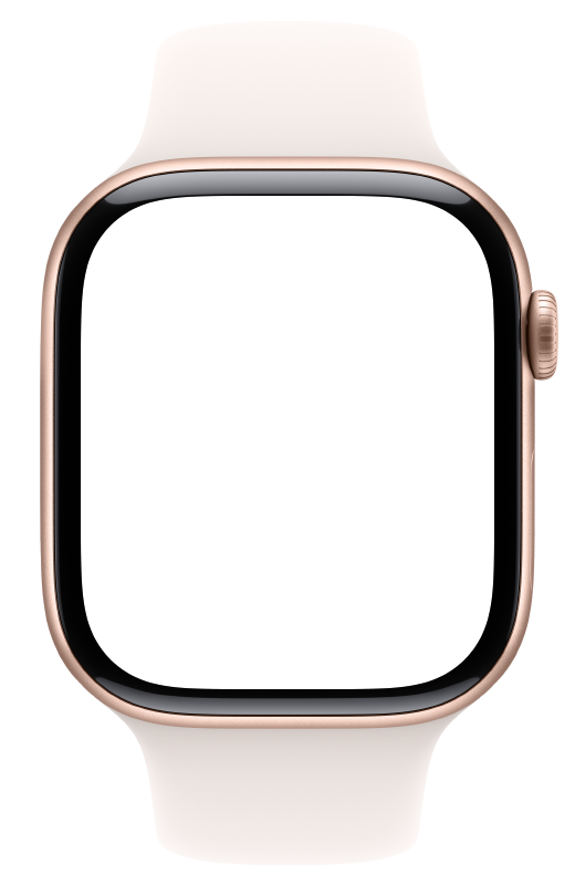 Apple Watch Series 11، ألومنيوم وردي مع حزام رياضي فاتح