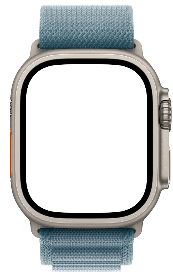Apple Watch Ultra 3، تيتانيوم طبيعي مع حزام Alpine